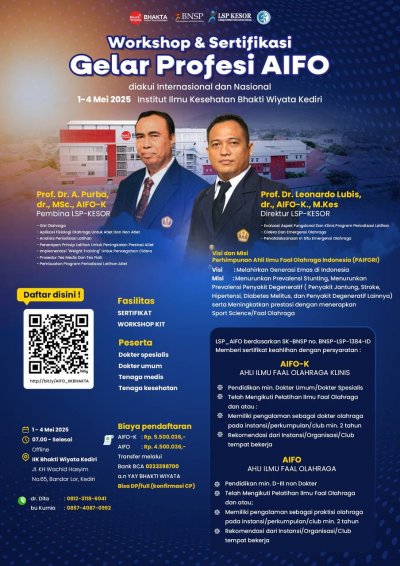 WORKSHOP DAN SERTIFIKASI UNTUK MEMPEROLEH GELAR AIFO